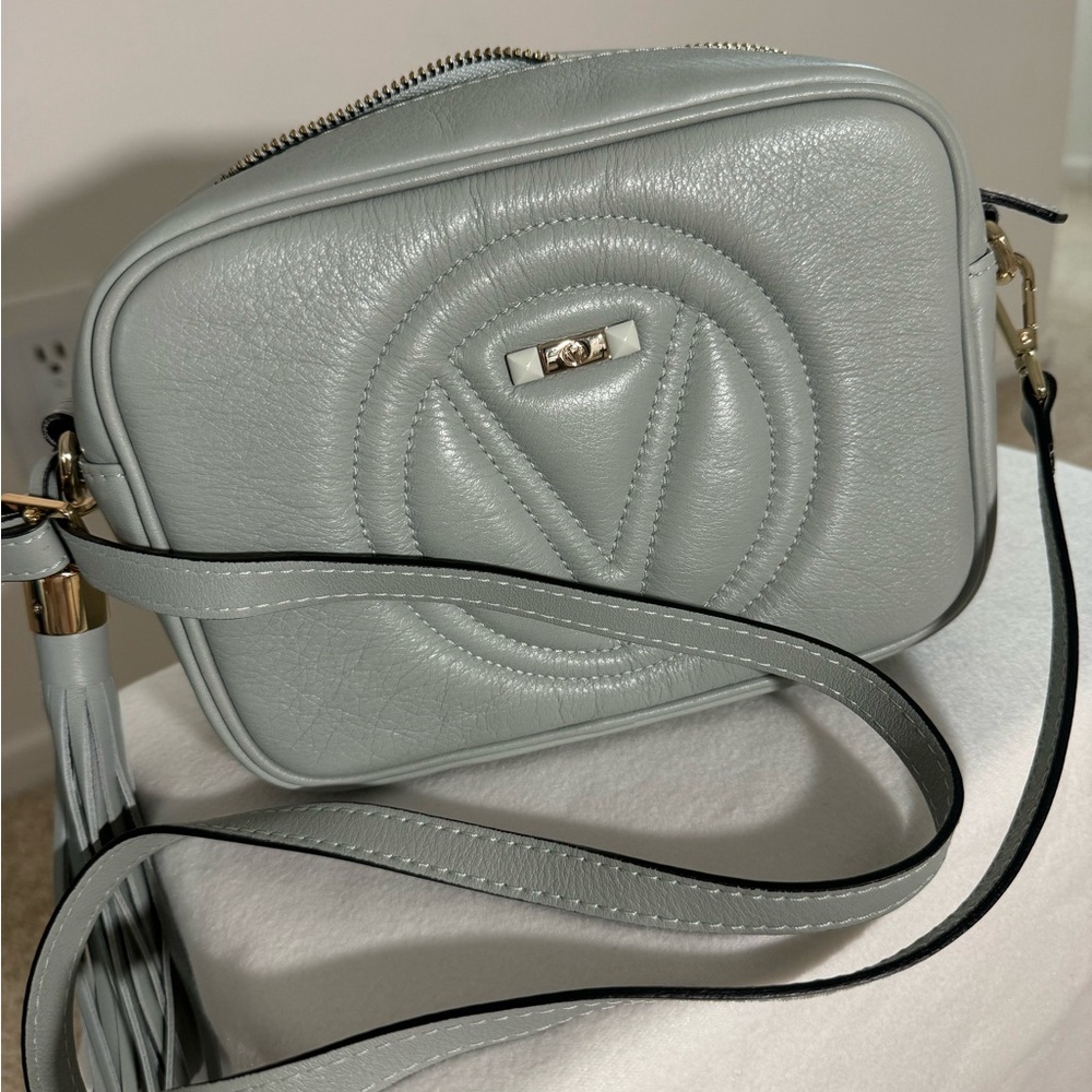 Valentino by Mario Valentino Mia Signature Leather crossbody, green